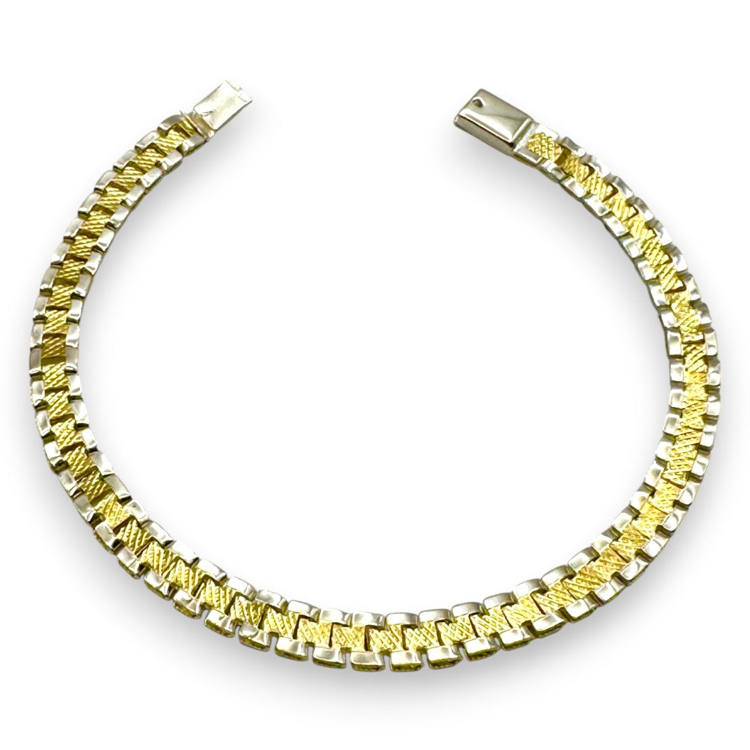 Pulsera Esclava Tejido Rolex Elegante 6 mm, Plata Ley .925, Para Hombre y Mujer | DUO DELUXE JOYAS