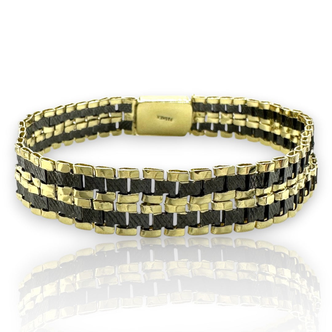 Pulsera Esclava Tejido Rolex Elegante 12 mm, Plata Ley .925, Para Hombre y Mujer | DUO DELUXE JOYAS