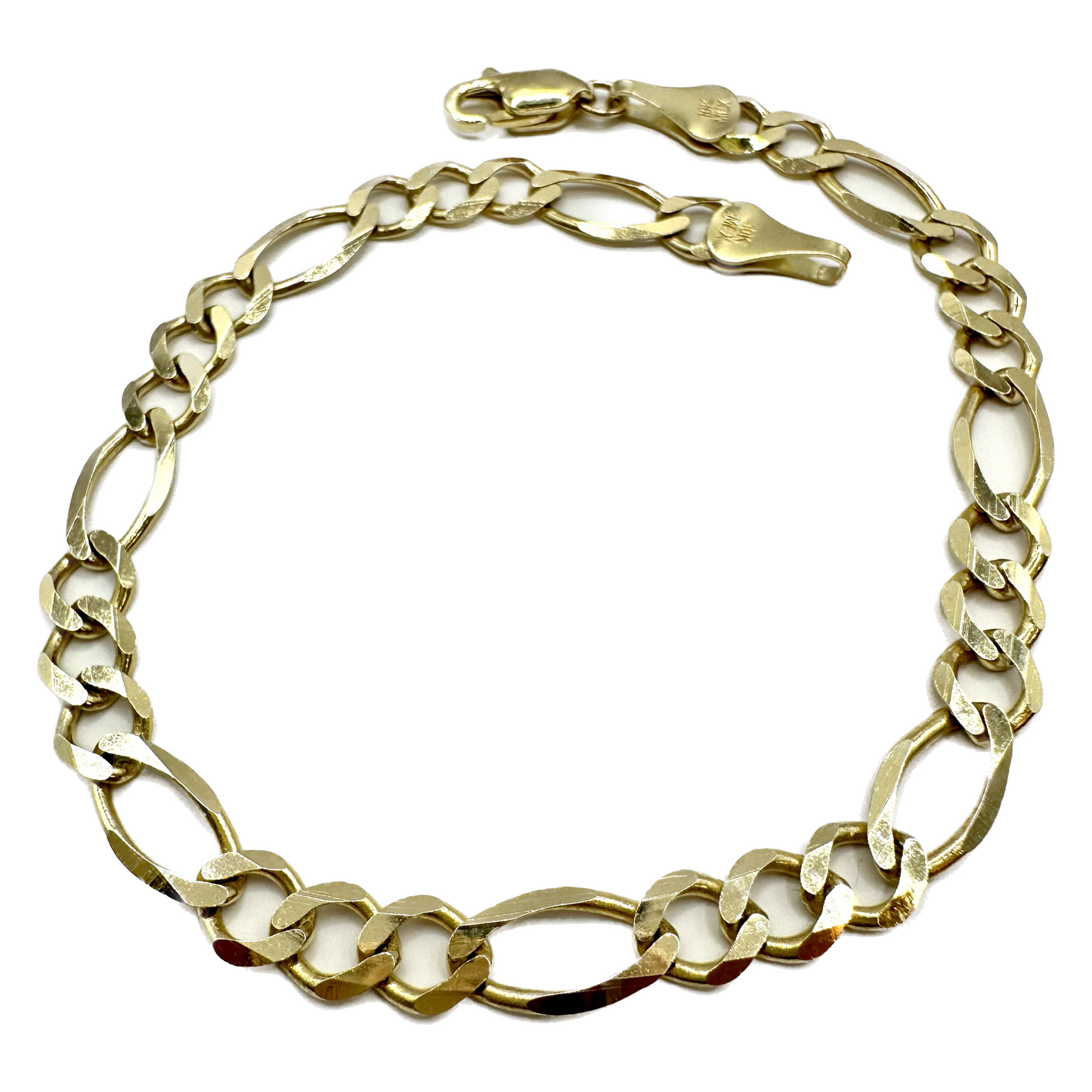 Unisex I Pulsera Tejido Cartier Abierto Liso 3 - 6 mm – Unisex – Oro Autentico 10k