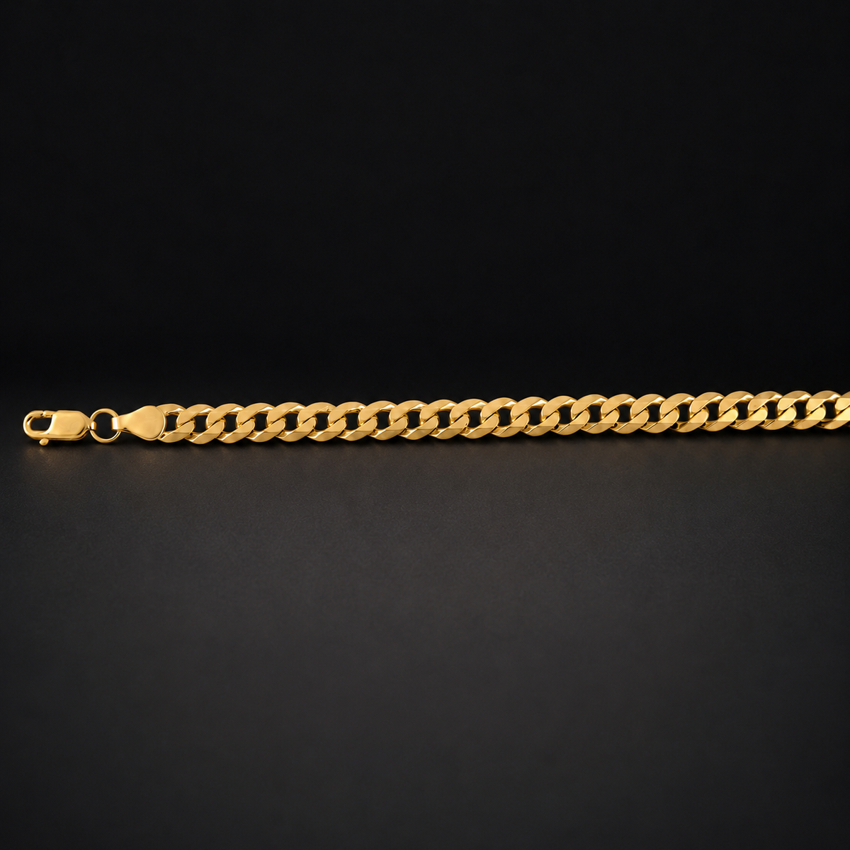 Unisex | Pulso Pulsera Tejido Barbada Cubana Lisa 6 mm, Esclava Para Hombre Y Mujer De Plata Autentica Ley .925 Con Baño De Oro Italiano 24k, DUO DELUXE JOYAS