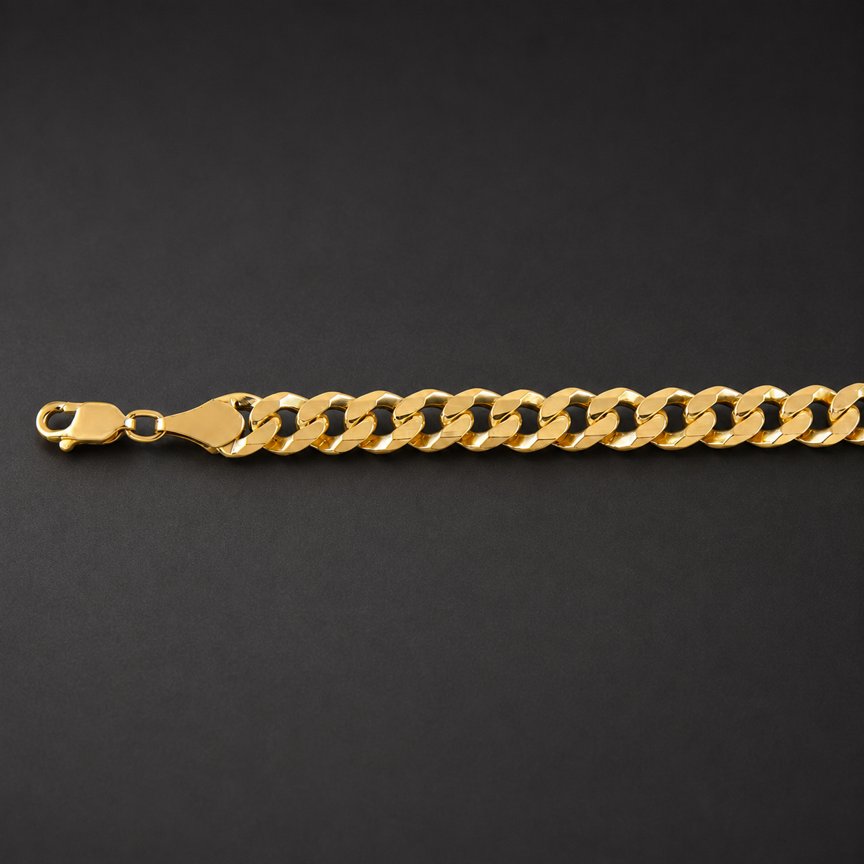 Unisex | Pulso Pulsera Tejido Barbada Cubana Lisa 8 mm, Esclava Para Hombre Y Mujer De Plata Autentica Ley .925 Con Baño De Oro Italiano 24k, DUO DELUXE JOYAS