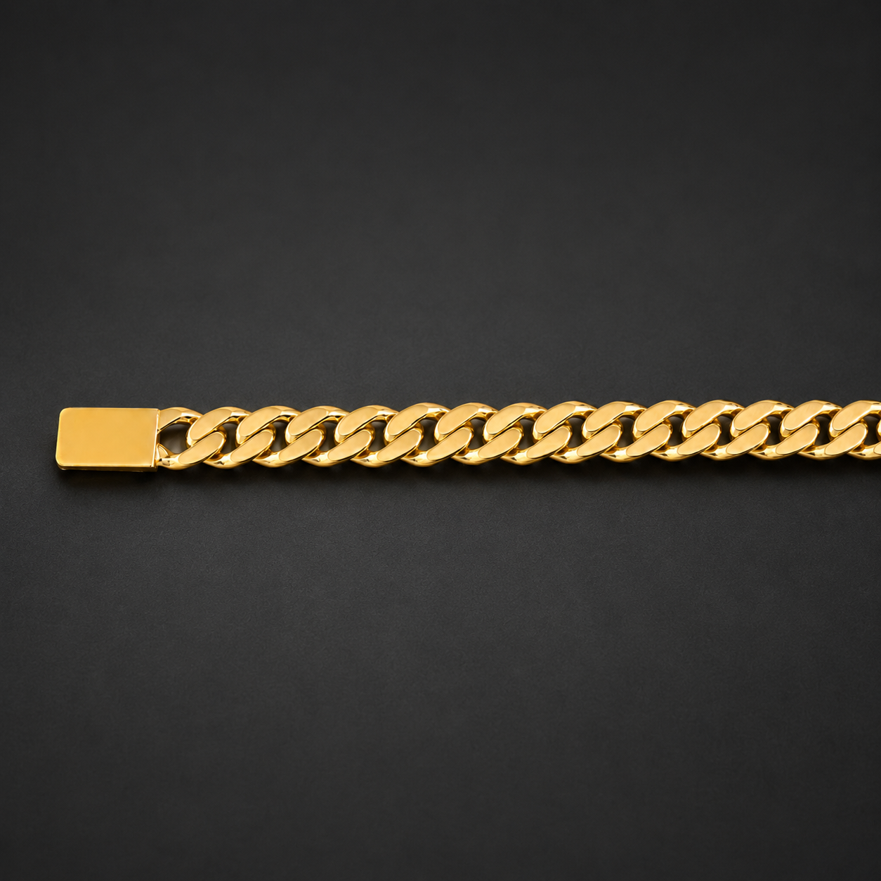 Unisex | Pulso Pulsera Tejido Barbada Cubana Lisa HM 8 mm, Esclava Para Hombre Y Mujer De Plata Autentica Ley .925 Con Baño De Oro Italiano 24k, DUO DELUXE JOYAS