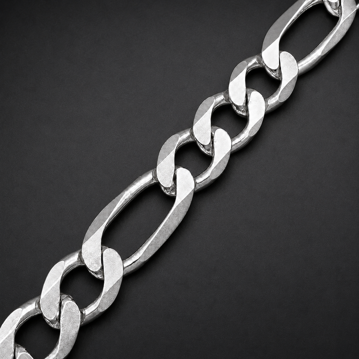 Unisex | Pulso Pulsera Tejido Figaro 3:1 Lisa 10 mm, Esclava Para Hombre Y Mujer De Plata Autentica Ley .925, DUO DELUXE JOYAS