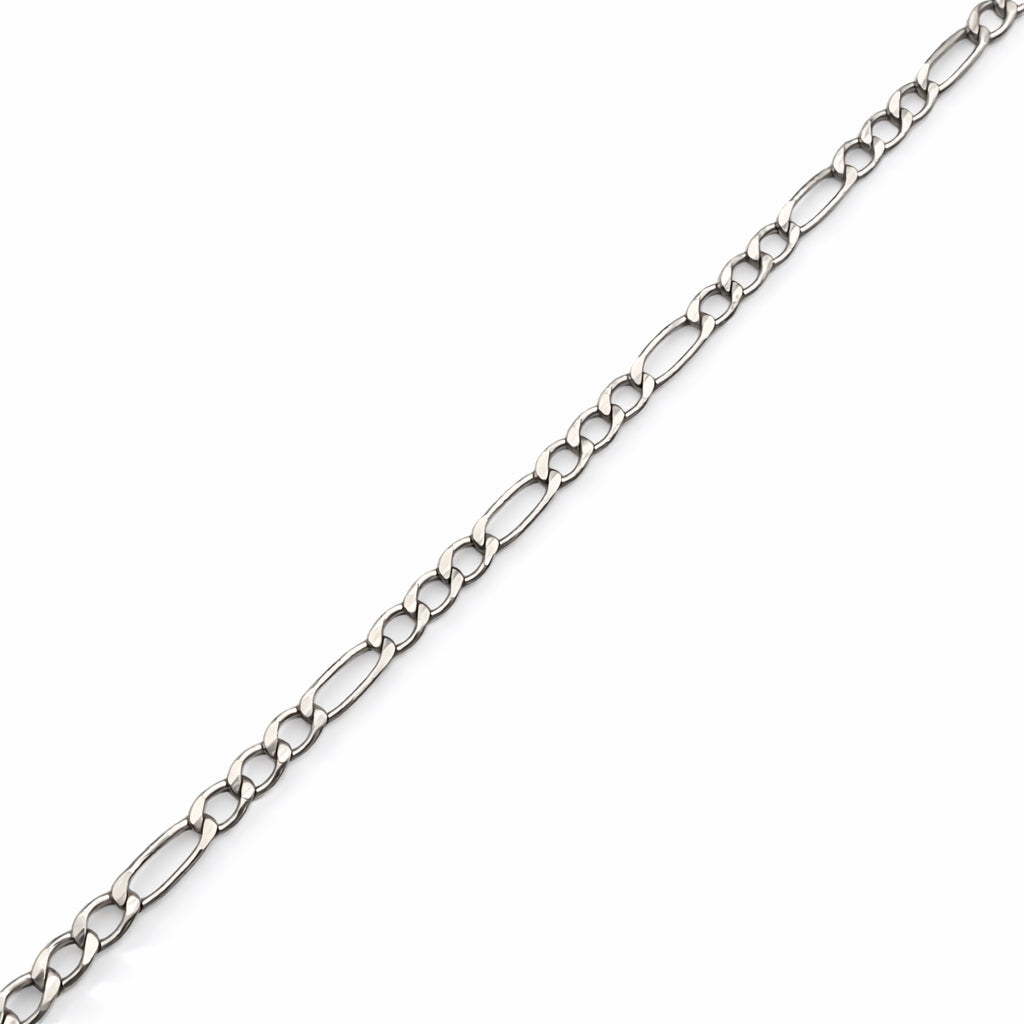 Mujer | Pulso Pulsera Tejido Cartier Figaro 3:1 Lisa 2 mm, Esclava Para Mujer De Plata Autentica Ley .925, DUO DELUXE JOYAS