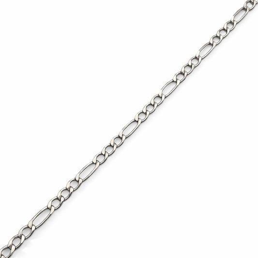 Mujer | Pulso Pulsera Tejido Figaro 3:1 Lisa 2 mm, Esclava Para Mujer De Plata Autentica Ley .925, DUO DELUXE JOYAS