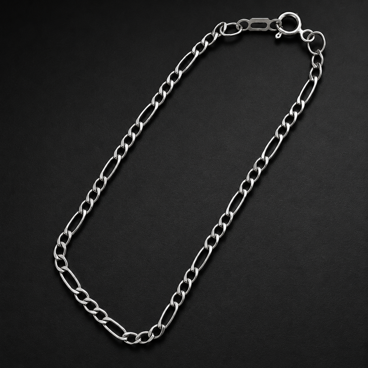Mujer | Pulso Pulsera Tejido Figaro 3:1 Lisa 2 mm, Esclava Para Mujer De Plata Autentica Ley .925, DUO DELUXE JOYAS