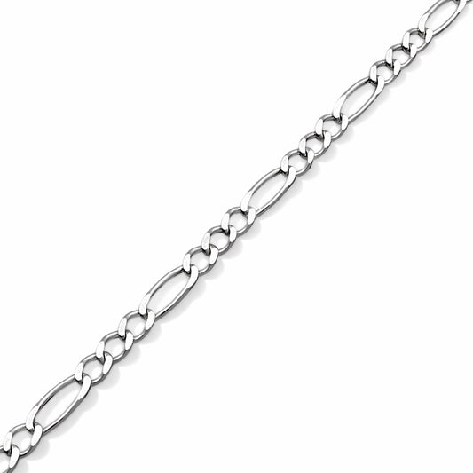 Unisex | Pulso Pulsera Tejido Cartier Figaro 3:1 Lisa 3 mm, Esclava Para Hombre Y Mujer De Plata Autentica Ley .925, DUO DELUXE JOYAS