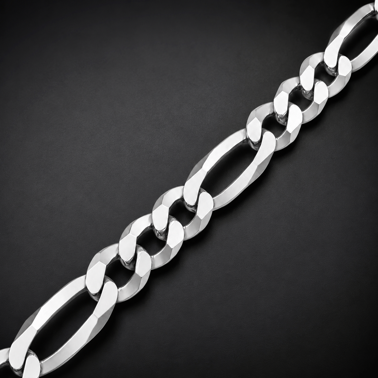 Unisex | Pulso Pulsera Tejido Figaro 3:1 Lisa 6 mm, Esclava Para Hombre Y Mujer De Plata Autentica Ley .925, DUO DELUXE JOYAS