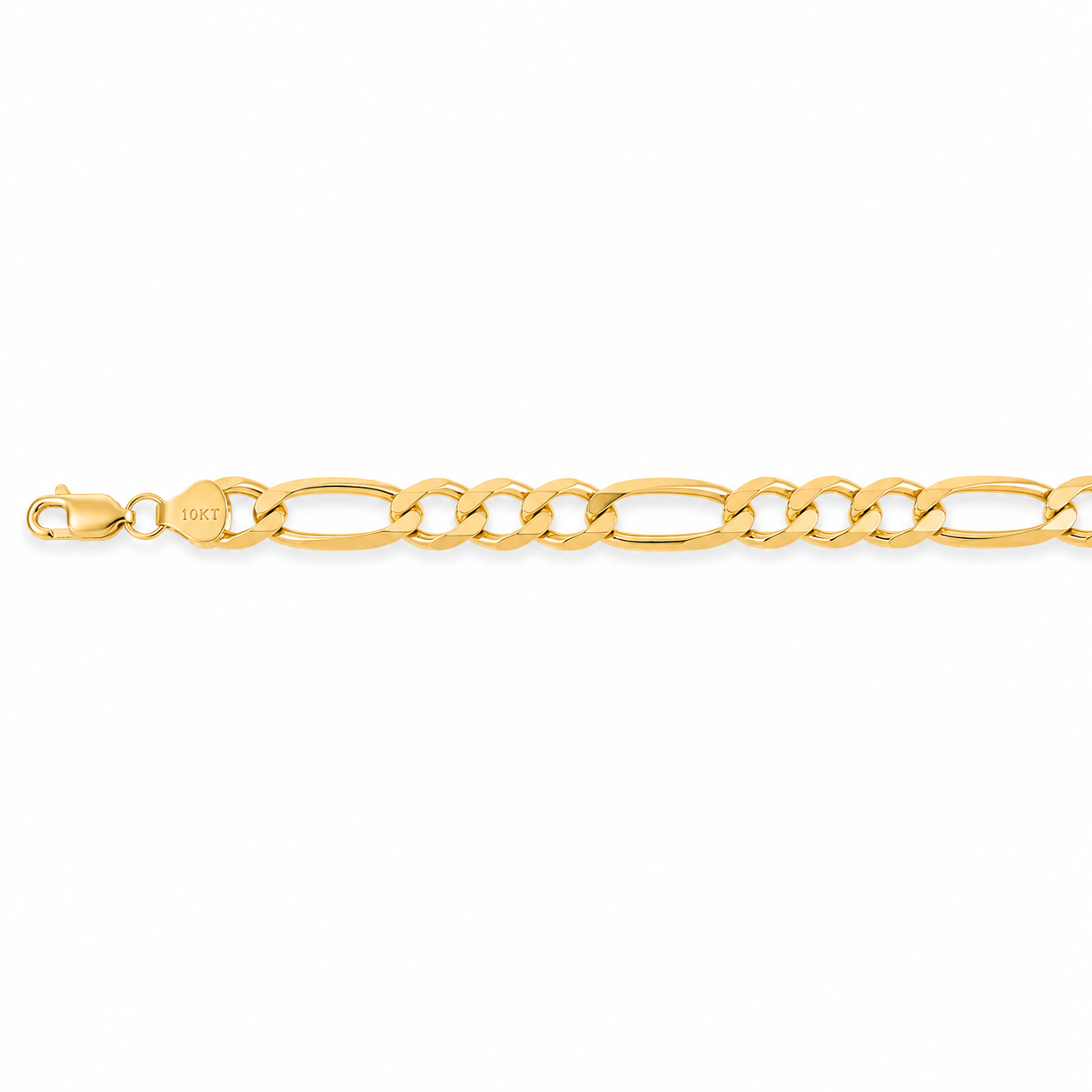 Unisex | Pulso Pulsera Tejido Figaro 3:1 Lisa 8 mm, Esclava Para Hombre Y Mujer De Plata Autentica Ley .925 Con Baño De Oro Italiano 24k, DUO DELUXE JOYAS