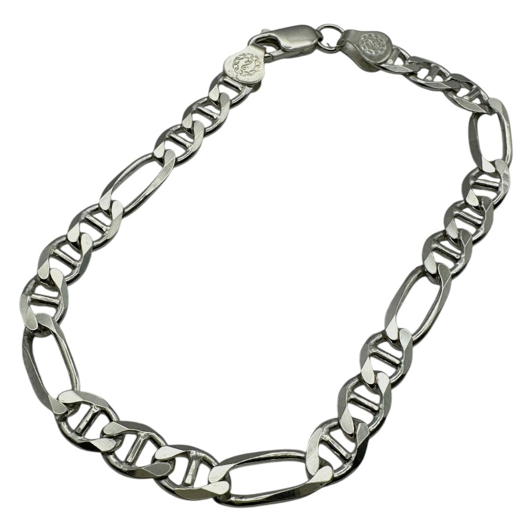 Unisex | Pulso Pulsera Tejido Figaruchi Lisa 6 mm, Esclava Para Hombre Y Mujer De Plata Autentica Ley .925, DUO DELUXE JOYAS