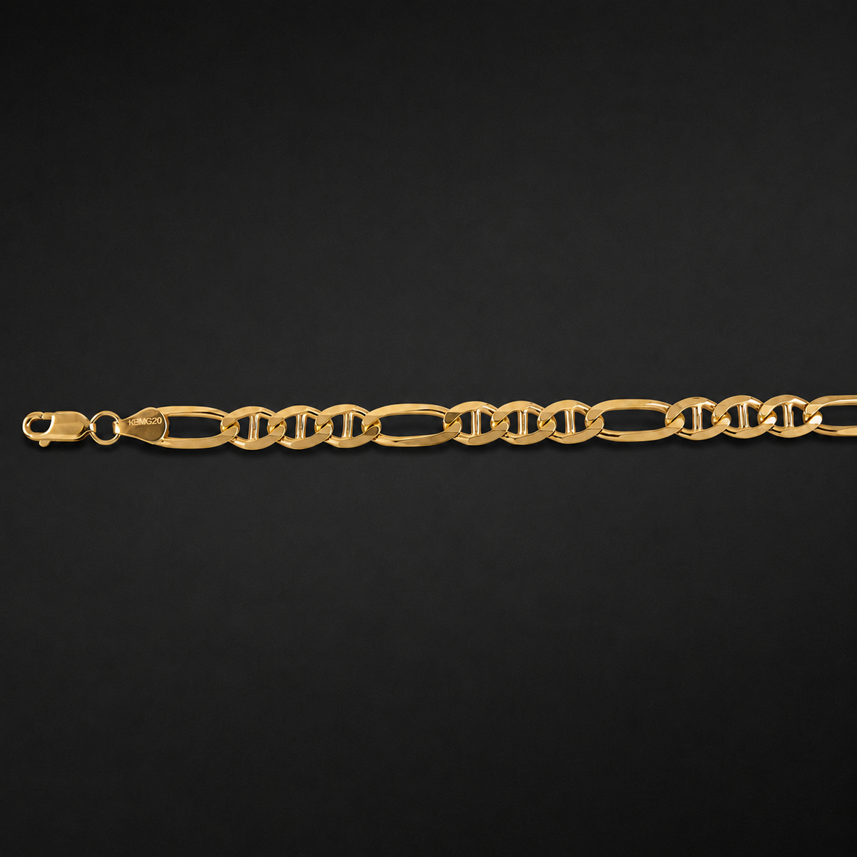 Unisex | Pulso Pulsera Tejido Figaruchi Lisa 6 mm, Esclava Para Hombre Y Mujer De Plata Autentica Ley .925 Con Baño De Oro Italiano 24k, DUO DELUXE JOYAS