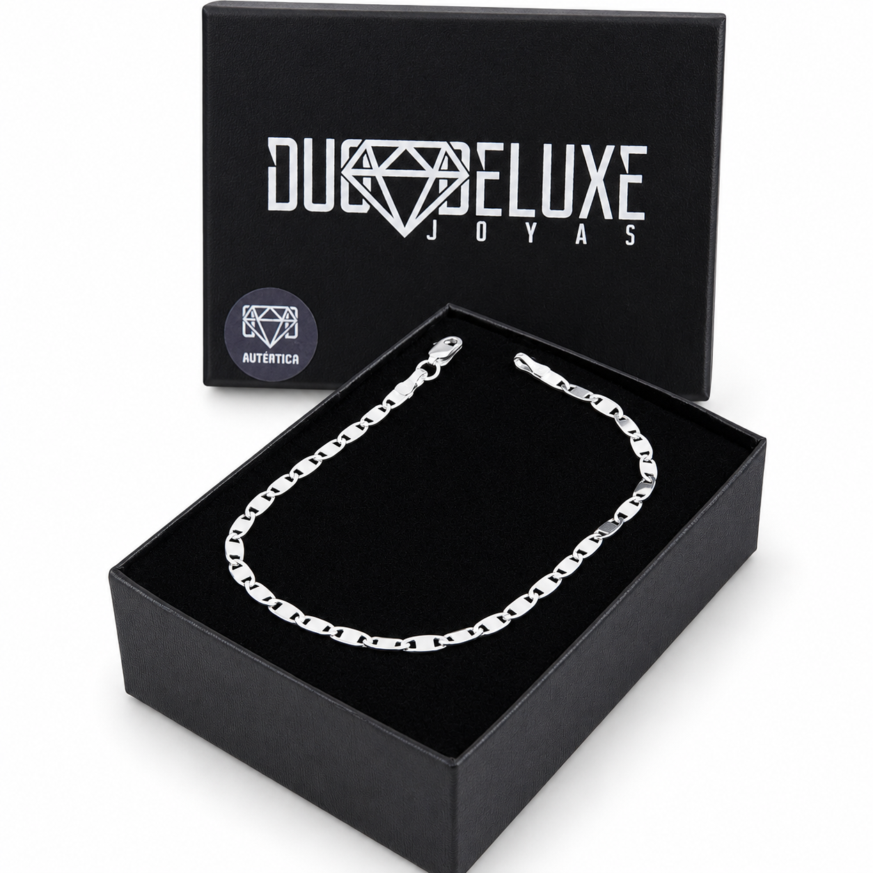 Mujer | Pulso Pulsera Tejido Espejo Lisa 3 mm, Esclava Para Mujer De Plata Autentica Ley .925, DUO DELUXE JOYAS