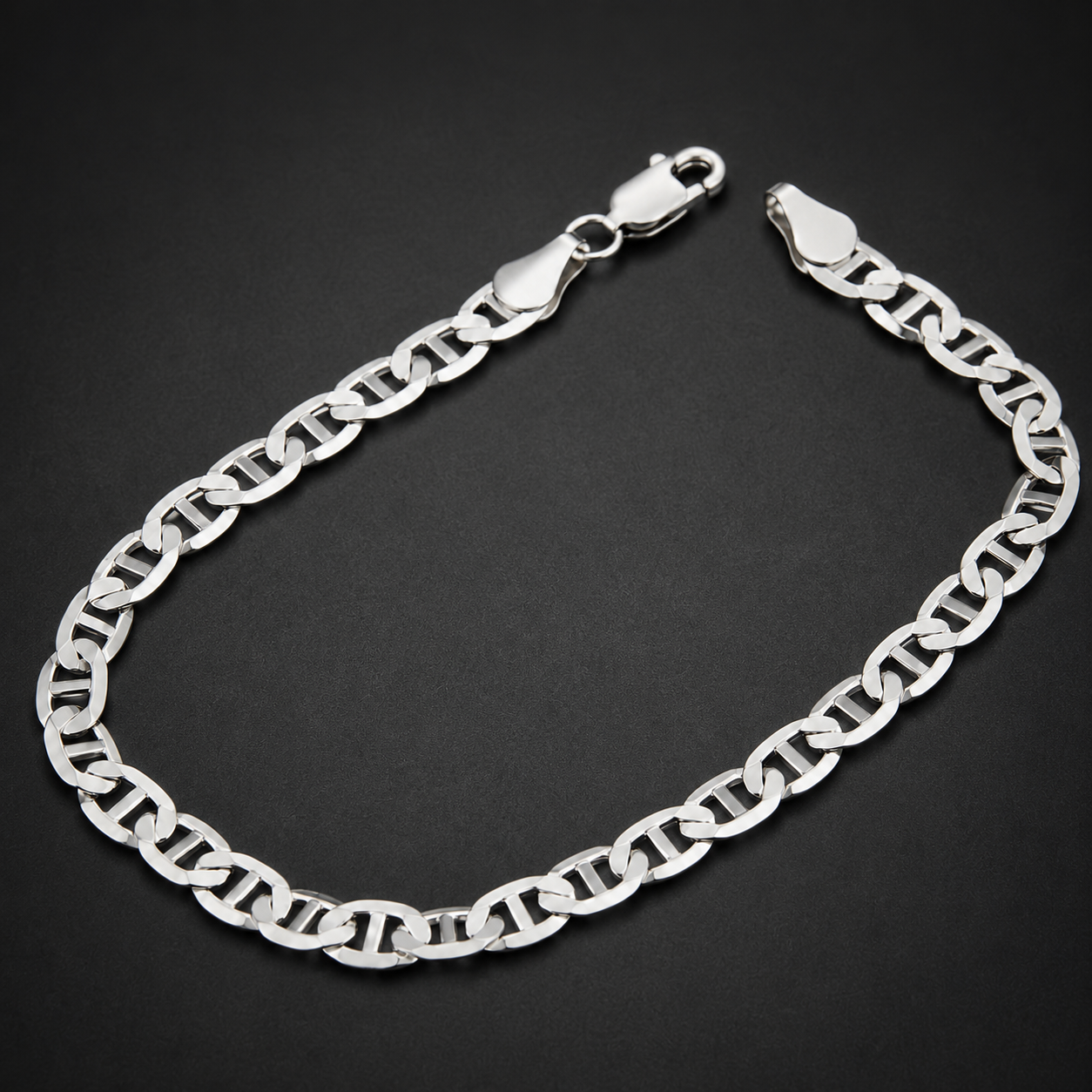 Unisex | Pulso Pulsera Tejido Imperial Elegante 5 mm, Esclava Para Hombre Y Mujer De Plata Autentica Ley .925, DUO DELUXE JOYAS