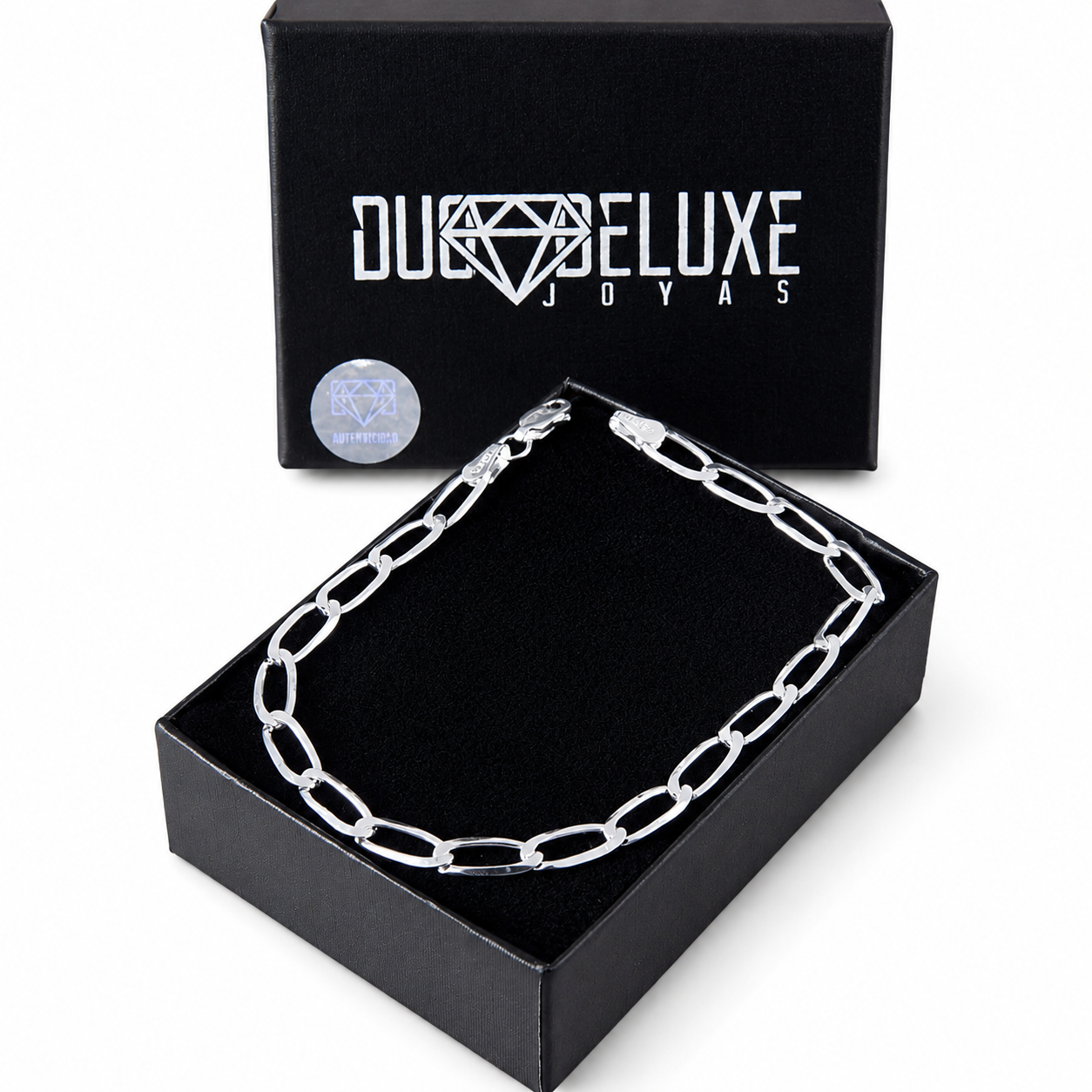 Unisex | Pulso Pulsera Tejido Semilla 4 mm, Esclava Para Hombre Y Mujer De Plata Autentica Ley .925, DUO DELUXE JOYAS