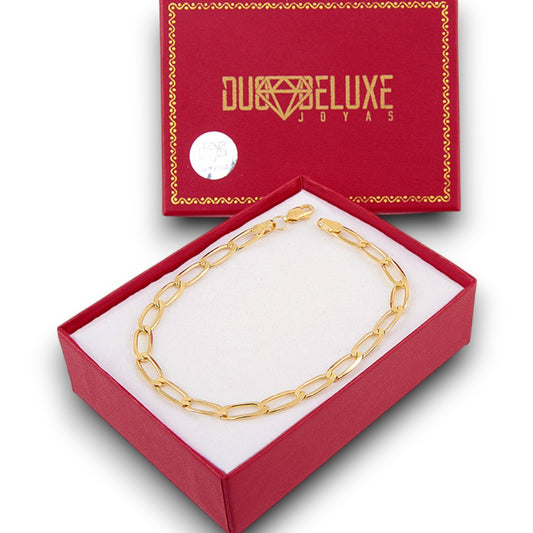 Unisex | Pulso Pulsera Tejido Semilla 4 mm, Esclava Para Hombre Y Mujer De Plata Autentica Ley .925 Con Baño De Oro Italiano 24k, DUO DELUXE JOYAS
