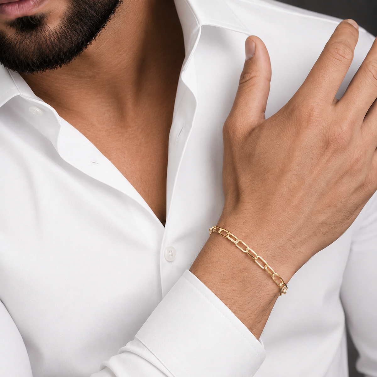 Unisex | Pulso Pulsera Tejido Semilla 4 mm, Esclava Para Hombre Y Mujer De Plata Autentica Ley .925 Con Baño De Oro Italiano 24k, DUO DELUXE JOYAS