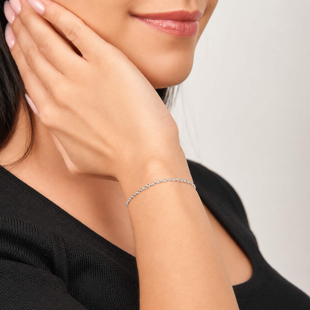 Mujer | Pulso Pulsera Tejido Super Singapur 2 mm, Esclava Para Mujer De Plata Autentica Ley .925, DUO DELUXE JOYAS
