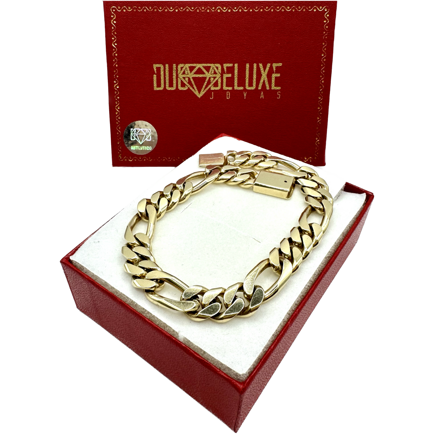 Unisex I Pulsera Tejido Cartier HM Liso 3 - 10 mm – Unisex – Oro Autentico 10k