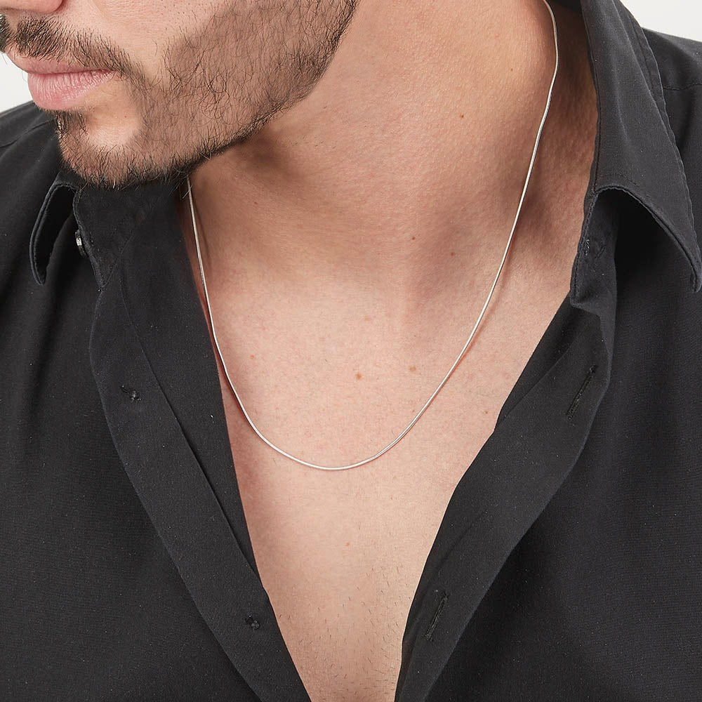 Cadena Cola De Rata mm 50 cm Unisex Plata – DUO