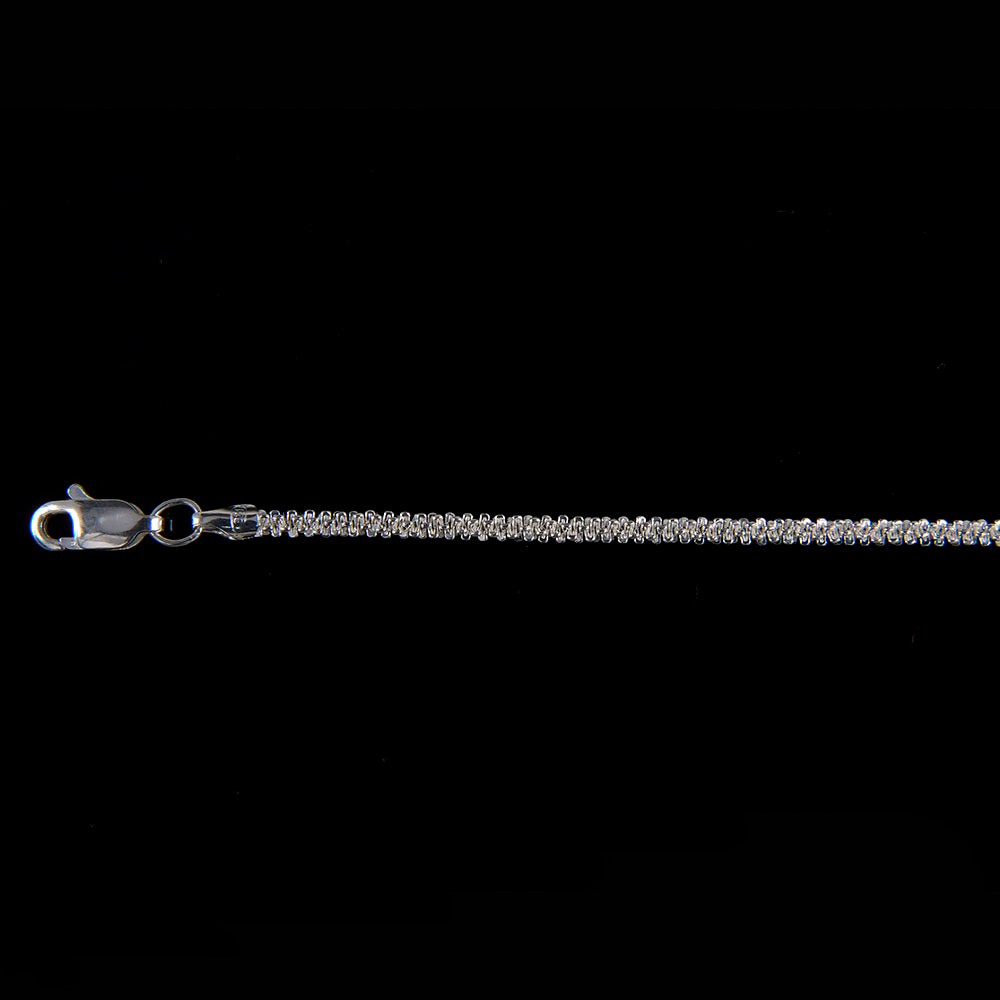 Cadena Espuma - 2 mm - 40 cm - Unisex | Plata Ley.925