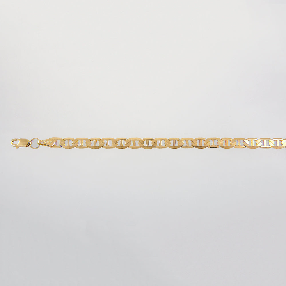 Unisex | Pulsera Tejido Gucci Liso 3 - 5 mm – Plata Con Baño De Oro Italiano 24k