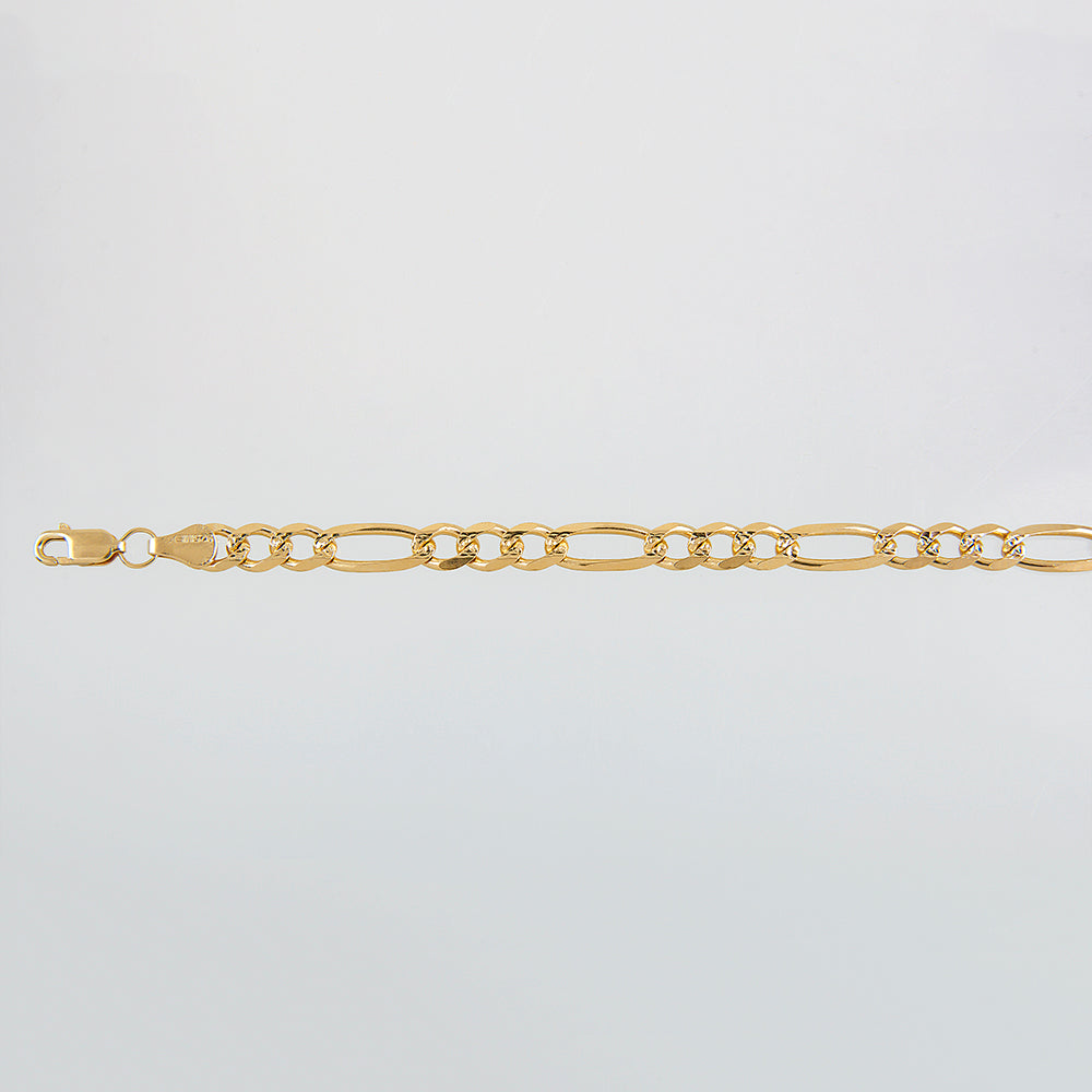 Unisex | Pulsera Tejido Cartier Diamantado 3 - 6 mm – Plata Con Baño De Oro Italiano 24k