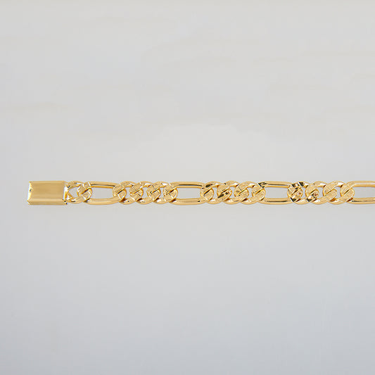 Unisex | Pulsera Tejido Cartier HM Diamantado 1 - 6 mm – Plata Con Baño De Oro Italiano 24k