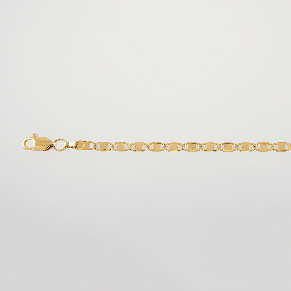 Dama | Pulsera Tejido Gucci Espejo Liso 1 - 3 mm – Plata Con Baño De Oro Italiano 24k