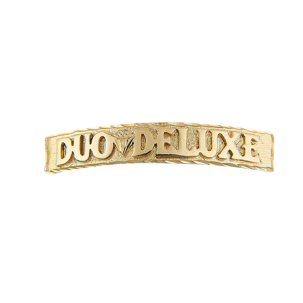 Unisex | Esclava Tejido Barbada HM Lisa 7 mm – Plata Con Baño De Oro 24k