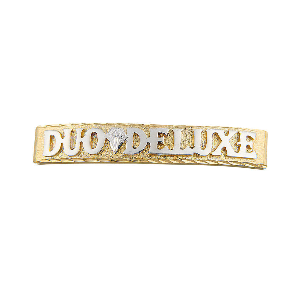 Unisex | Esclava Tejido Barbada HM Lisa 7 mm – Plata Con Baño De Oro 24k