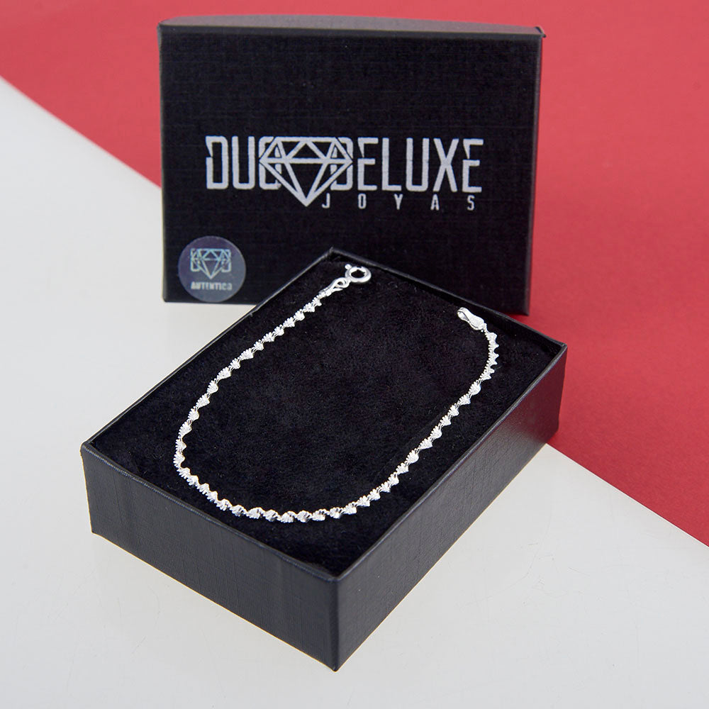 Mujer | Pulso Pulsera Tejido Super Singapur 2 mm, Esclava Para Mujer De Plata Autentica Ley .925, DUO DELUXE JOYAS