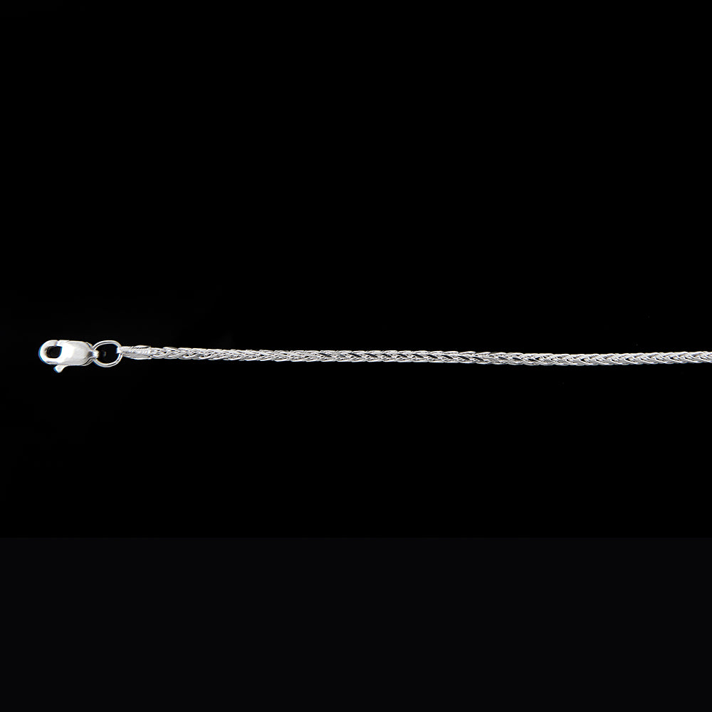 Dama | Pulsera Tejido Espiga - 2 mm – Plata Ley .925