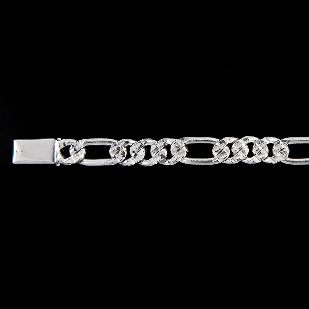 Unisex | Pulsera Tejido Cartier HM Diamantado 1 - 6 mm – Plata Ley .925