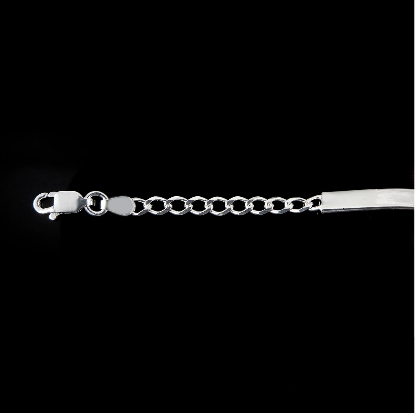 Bebe | Esclava Tejido Barbada Lisa - 3 mm – Plata Ley .925